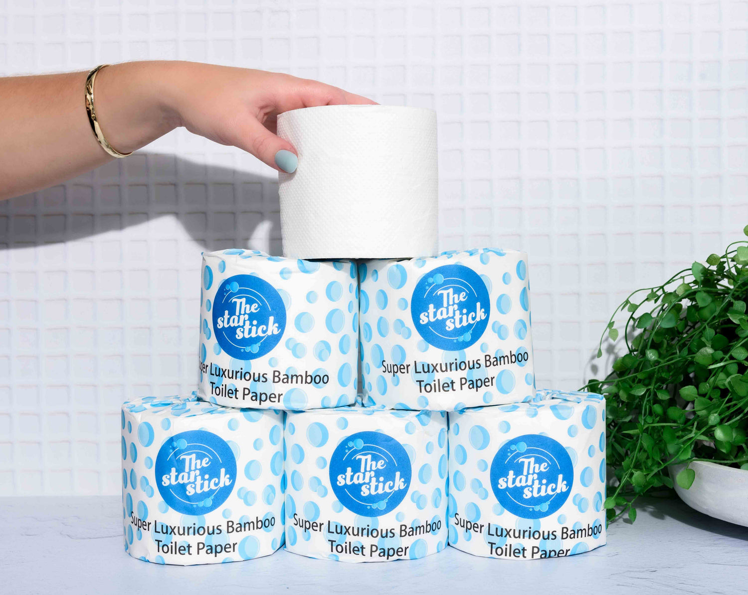 Luxurious 100% Bamboo Toilet Paper - The Star Stick