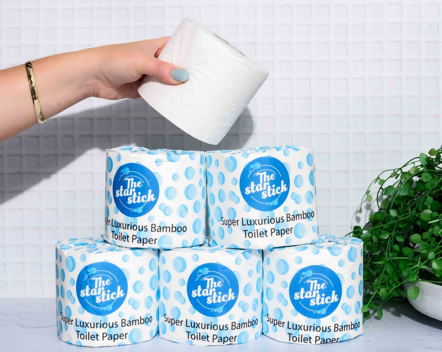 Luxurious 100% Bamboo Toilet Paper - The Star Stick