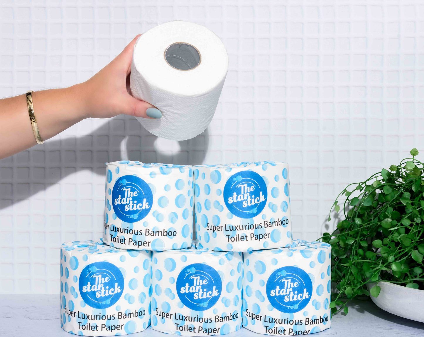 Luxurious 100% Bamboo Toilet Paper - The Star Stick